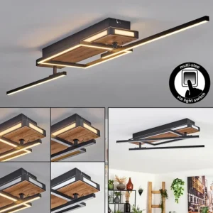 hofstein Sigersvik Plafonnier LED Écru, Noir, 1 lumière* Lampes Modernes