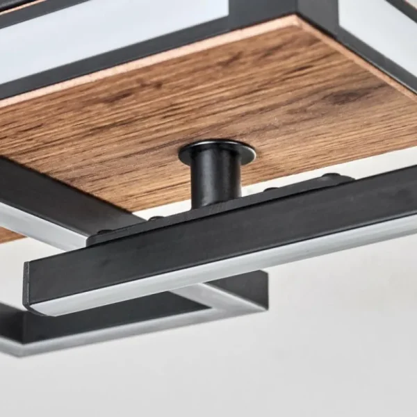 hofstein Sigersvik Plafonnier LED Écru, Noir, 1 lumière* Lampes Modernes