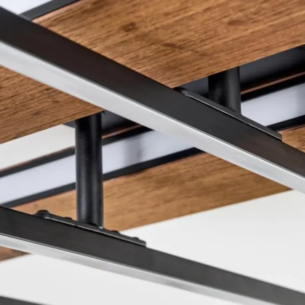 hofstein Sigersvik Plafonnier LED Écru, Noir, 1 lumière* Lampes Modernes