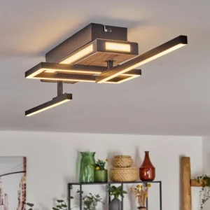 hofstein Sigersvik Plafonnier LED Écru, Noir, 1 lumière* Lampes Modernes