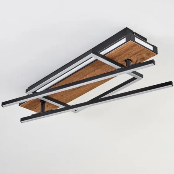 hofstein Sigersvik Plafonnier LED Écru, Noir, 1 lumière* Lampes Modernes