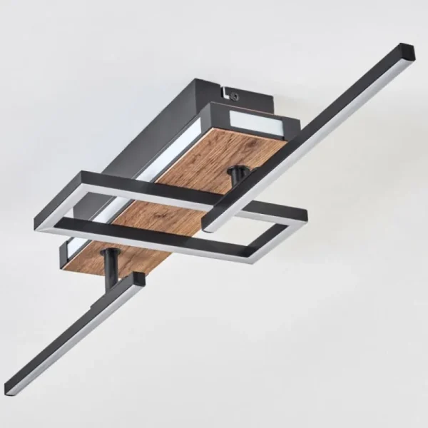 hofstein Sigersvik Plafonnier LED Écru, Noir, 1 lumière* Lampes Modernes