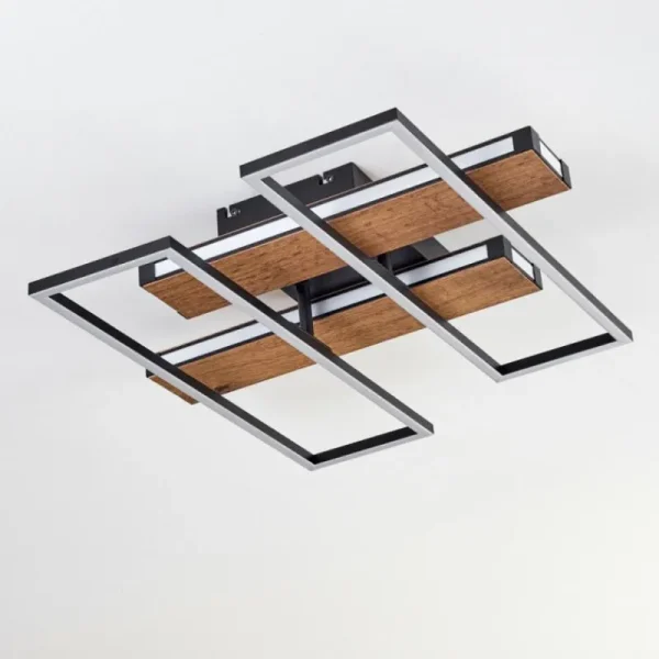 hofstein Sigersvik Plafonnier LED Écru, Noir, 1 lumière* Lampes Modernes