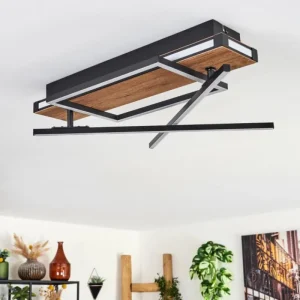 hofstein Sigersvik Plafonnier LED Écru, Noir, 1 lumière* Lampes Modernes