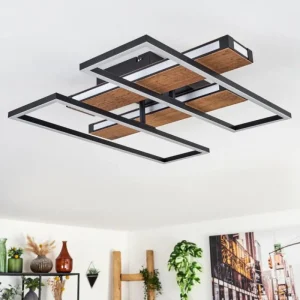 hofstein Sigersvik Plafonnier LED Écru, Noir, 1 lumière* Lampes Modernes