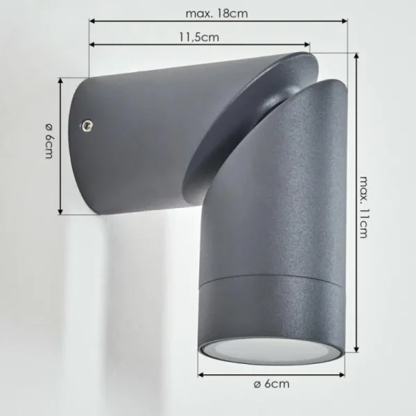 hofstein Silkeborg Lampe murale d´extérieur Anthracite, 1 lumière* Lampes Modernes