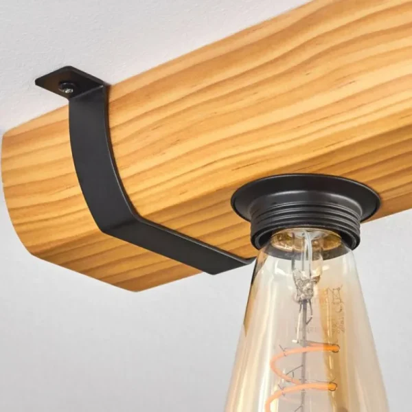 hofstein Skads Plafonnier Écru, Noir, 4 lumières* Lampes Modernes