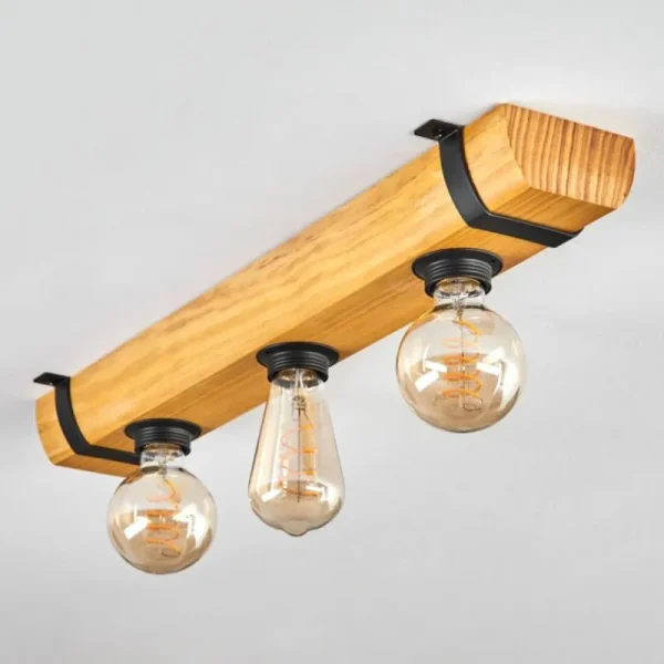 hofstein Skads Plafonnier Écru, Noir, 3 lumières* Lampes Modernes