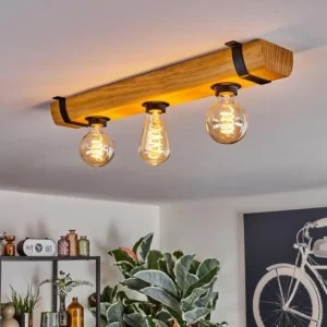 hofstein Skads Plafonnier Écru, Noir, 3 lumières* Lampes Modernes