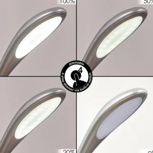 hofstein Sneslev Lampe de bureau, Lampe à poser LED Argenté, 1 lumière, Changeur de couleurs* Lampes Modernes
