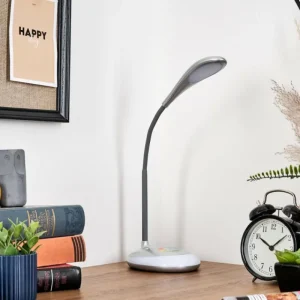 hofstein Sneslev Lampe de bureau, Lampe à poser LED Argenté, 1 lumière, Changeur de couleurs* Lampes Modernes