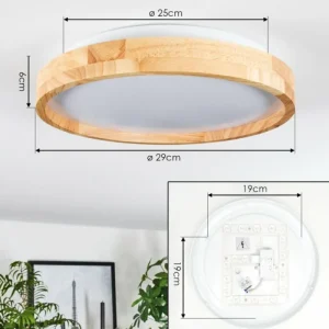 hofstein Sofo Plafonnier LED Blanc, 1 lumière* Lampes Modernes