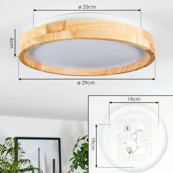 hofstein Sofo Plafonnier LED Blanc, 1 lumière* Lampes Modernes
