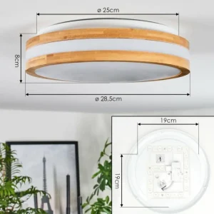 hofstein Sofo Plafonnier LED Blanc, 1 lumière* Lampes Modernes