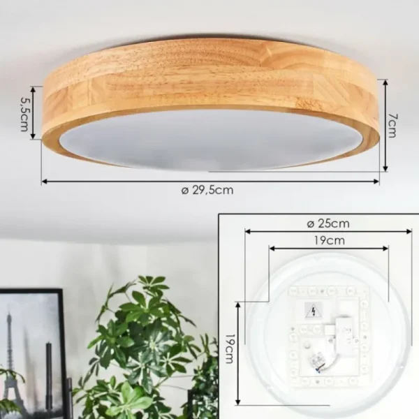 hofstein Sofo Plafonnier LED Blanc, 1 lumière* Lampes Modernes