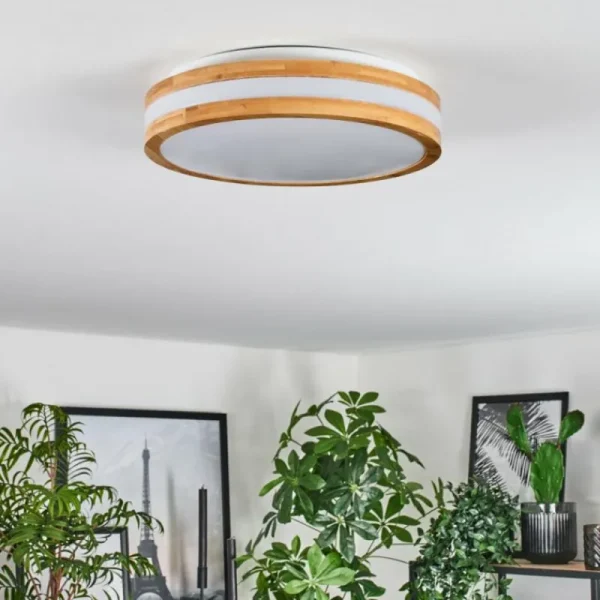 hofstein Sofo Plafonnier LED Blanc, 1 lumière* Lampes Modernes