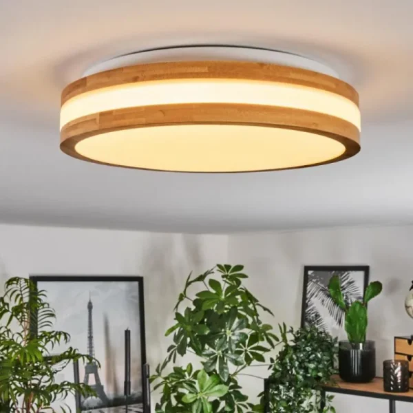 hofstein Sofo Plafonnier LED Blanc, 1 lumière* Lampes Modernes