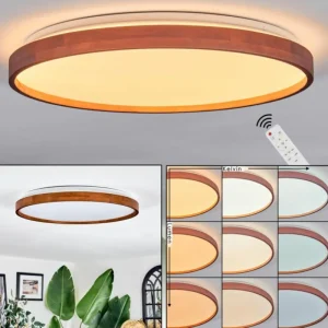hofstein Sofo Plafonnier, Panel LED Blanc, 1 lumière, Télécommandes* Lampes Modernes