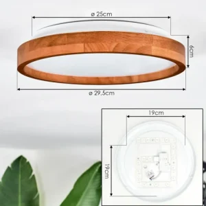 hofstein Sofo Plafonnier, Panel LED Blanc, 1 lumière* Lampes Modernes