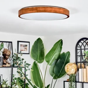 hofstein Sofo Plafonnier, Panel LED Blanc, 1 lumière, Télécommandes* Lampes Modernes