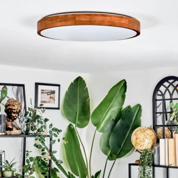 hofstein Sofo Plafonnier, Panel LED Blanc, 1 lumière, Télécommandes* Lampes Modernes