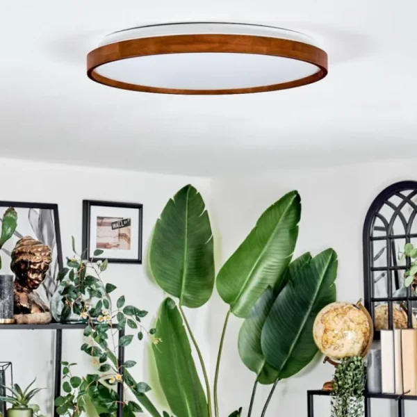 hofstein Sofo Plafonnier, Panel LED Blanc, 1 lumière, Télécommandes* Lampes Modernes