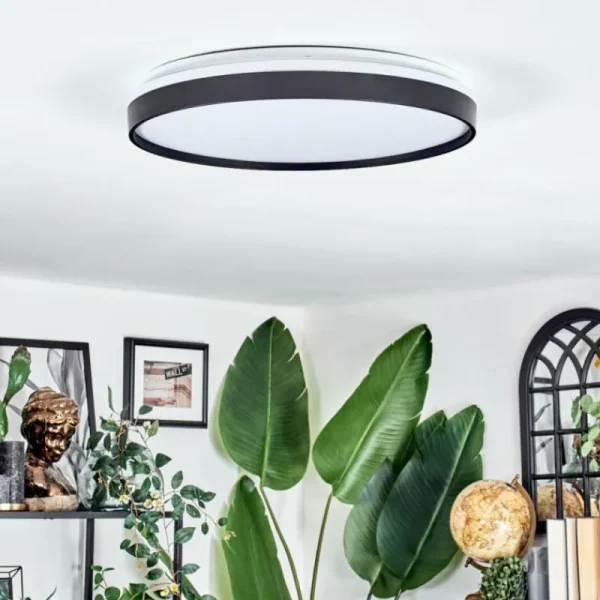 hofstein Sofo Plafonnier, Panel LED Blanc, 1 lumière, Télécommandes* Lampes Modernes