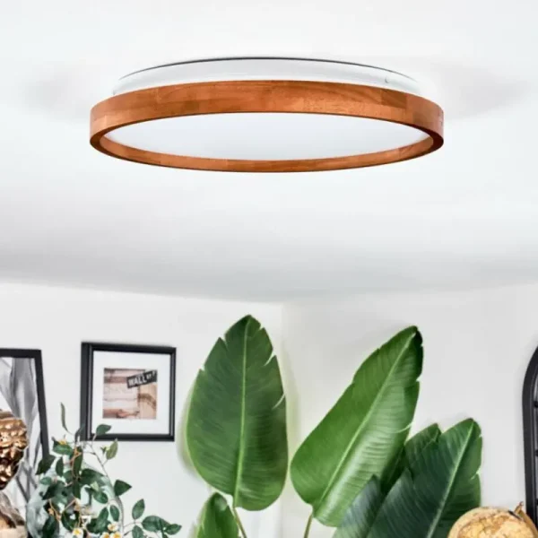 hofstein Sofo Plafonnier, Panel LED Blanc, 1 lumière, Télécommandes* Lampes Modernes