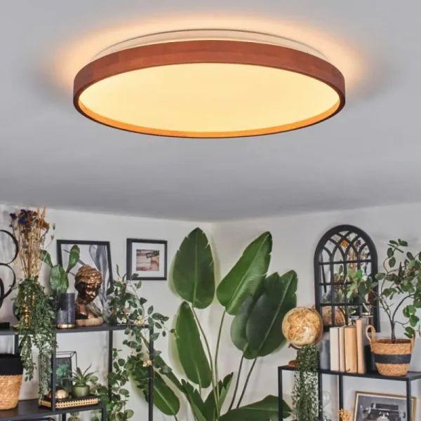 hofstein Sofo Plafonnier, Panel LED Blanc, 1 lumière, Télécommandes* Lampes Modernes