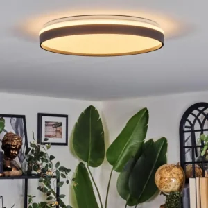 hofstein Sofo Plafonnier, Panel LED Blanc, 1 lumière, Télécommandes* Lampes Modernes