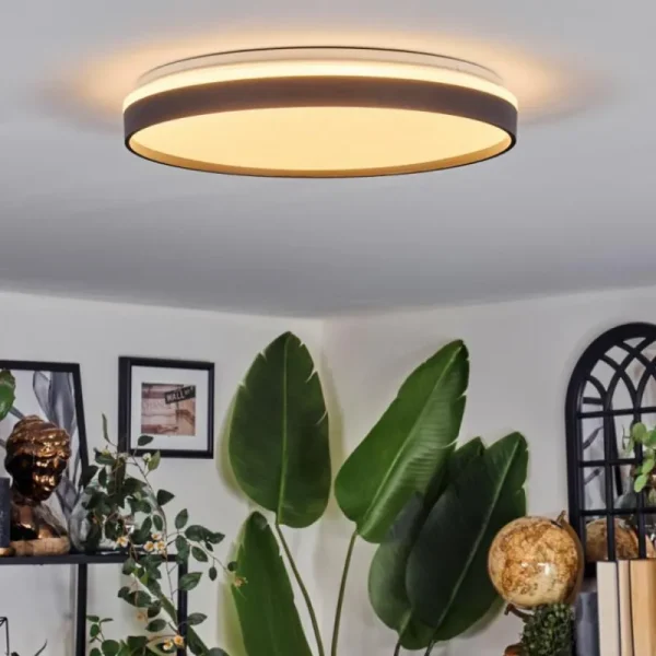 hofstein Sofo Plafonnier, Panel LED Blanc, 1 lumière, Télécommandes* Lampes Modernes