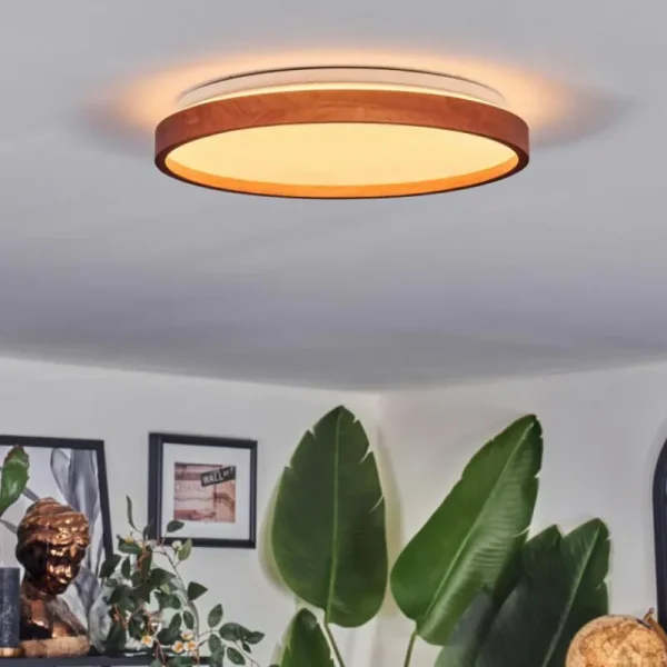 hofstein Sofo Plafonnier, Panel LED Blanc, 1 lumière, Télécommandes* Lampes Modernes