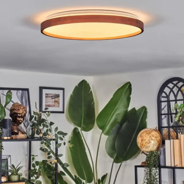 hofstein Sofo Plafonnier, Panel LED Blanc, 1 lumière, Télécommandes* Lampes Modernes