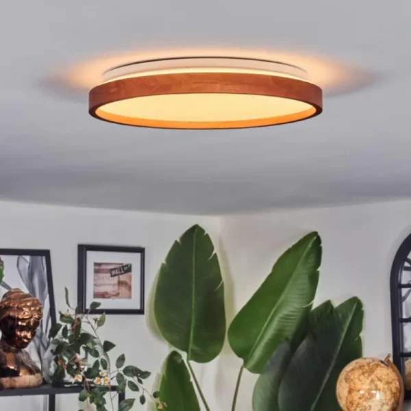 hofstein Sofo Plafonnier, Panel LED Blanc, 1 lumière, Télécommandes* Lampes Modernes