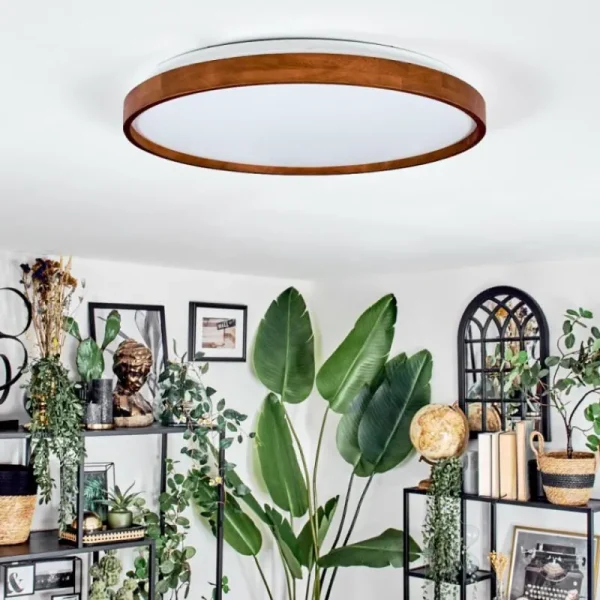 hofstein Sofo Plafonnier, Panel LED Blanc, 1 lumière, Télécommandes* Lampes Modernes