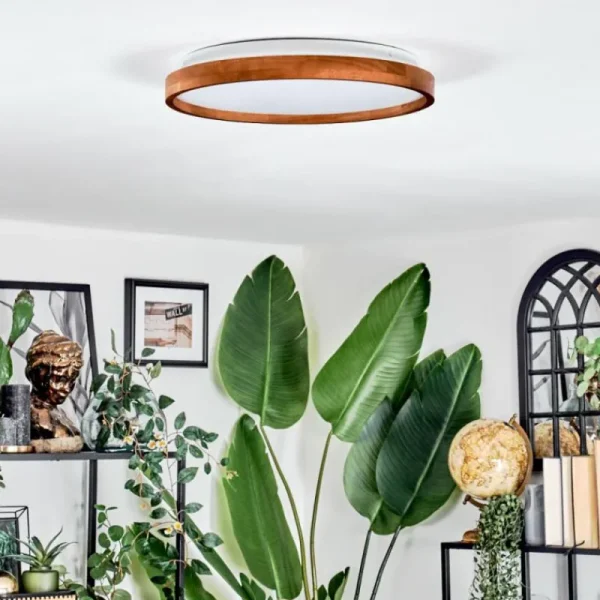 hofstein Sofo Plafonnier, Panel LED Blanc, 1 lumière, Télécommandes* Lampes Modernes