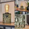 hofstein Sonhim Lampe à poser Vert, Noir, 1 lumière* Lampes En Verre