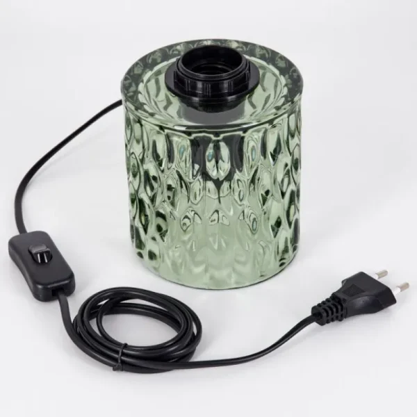 hofstein Sonhim Lampe à poser Vert, Noir, 1 lumière* Lampes En Verre