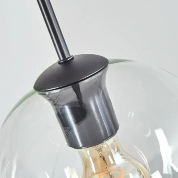 hofstein Soutinho Suspension, Boule lumineuse Clair, 4 lumières* Lampes En Verre