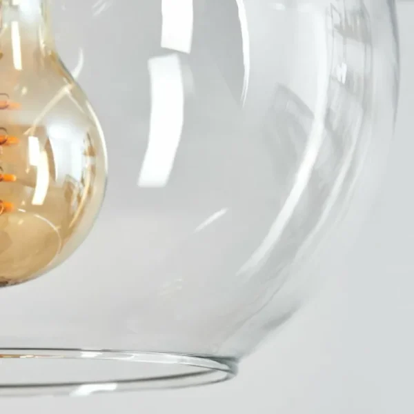 hofstein Soutinho Suspension, Boule lumineuse Clair, 4 lumières* Lampes En Verre