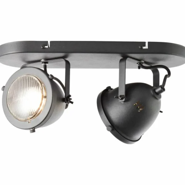 Luminaires Brilliant Spot Brilliant Carmen Noir, 2 lumières* Lampes En Verre