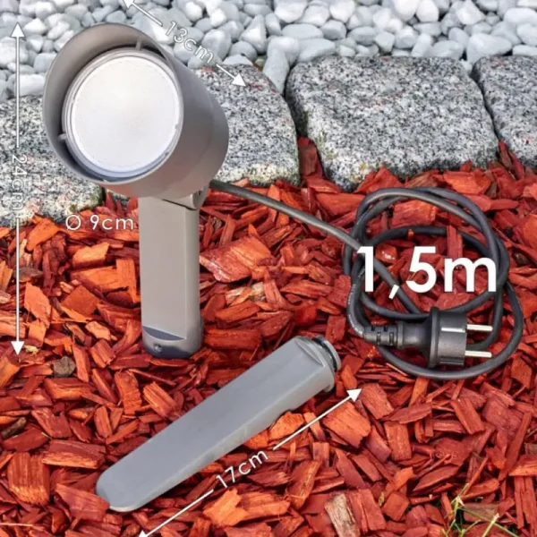 hofstein Spot de jardin Apenrader LED Anthracite, 1 lumière* Lampes Modernes