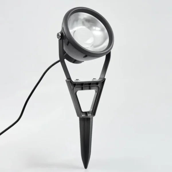 hofstein Spot de jardin Phniet LED Noir, 1 lumière, Télécommandes, Changeur de couleurs* Lampes Modernes