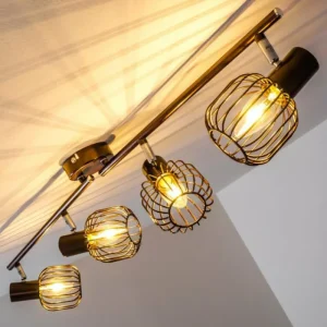hofstein Spot de plafond Cancun Brun, 4 lumières* Lampes Modernes