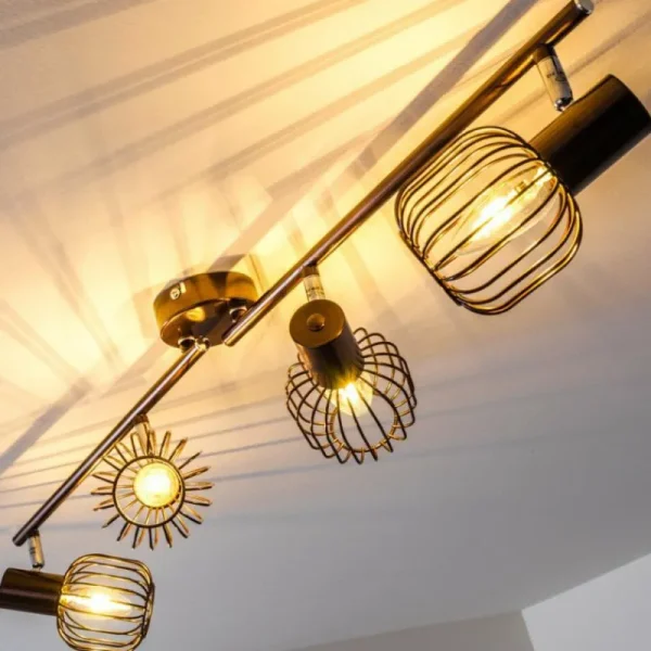 hofstein Spot de plafond Cancun Brun, 4 lumières* Lampes Modernes