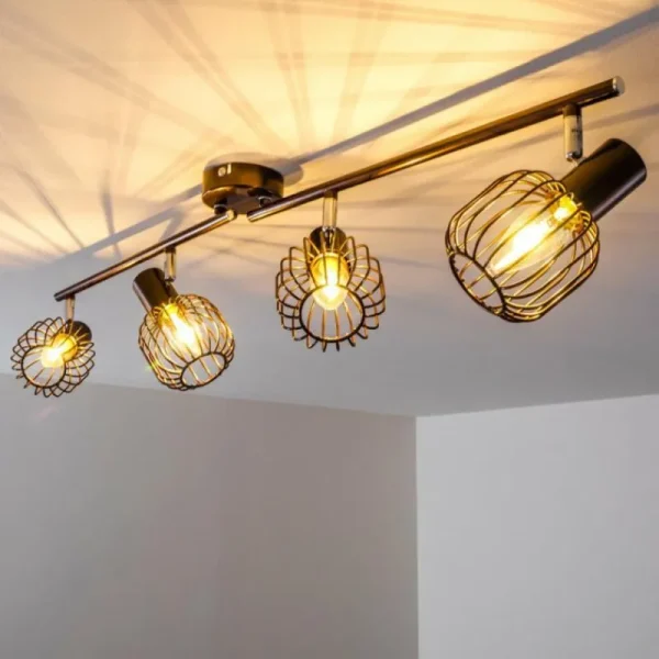 hofstein Spot de plafond Cancun Brun, 4 lumières* Lampes Modernes