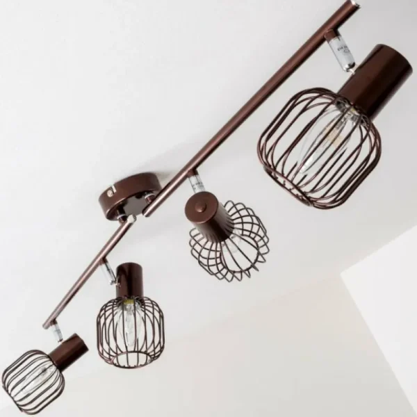 hofstein Spot de plafond Cancun Brun, 4 lumières* Lampes Modernes