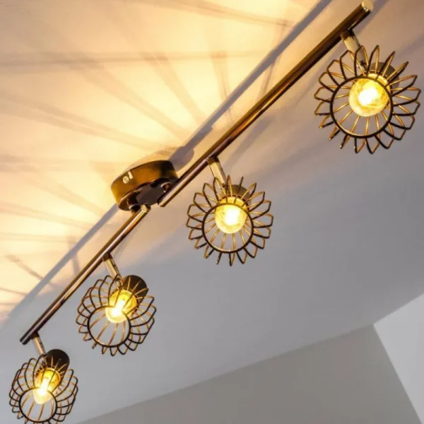 hofstein Spot de plafond Cancun Brun, 4 lumières* Lampes Modernes