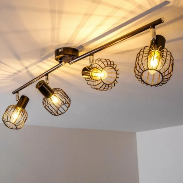 hofstein Spot de plafond Cancun Brun, 4 lumières* Lampes Modernes