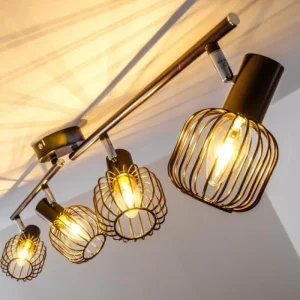 hofstein Spot de plafond Cancun Brun, 4 lumières* Lampes Modernes